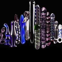 Crystal glass penis suit / massage stick / taste / backyard anal sex toys / / Adult supplies bolt