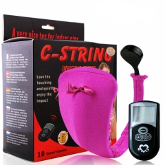 Wireless Remote 10 Speeds Vibrate Womens C-G-String Panties Toy